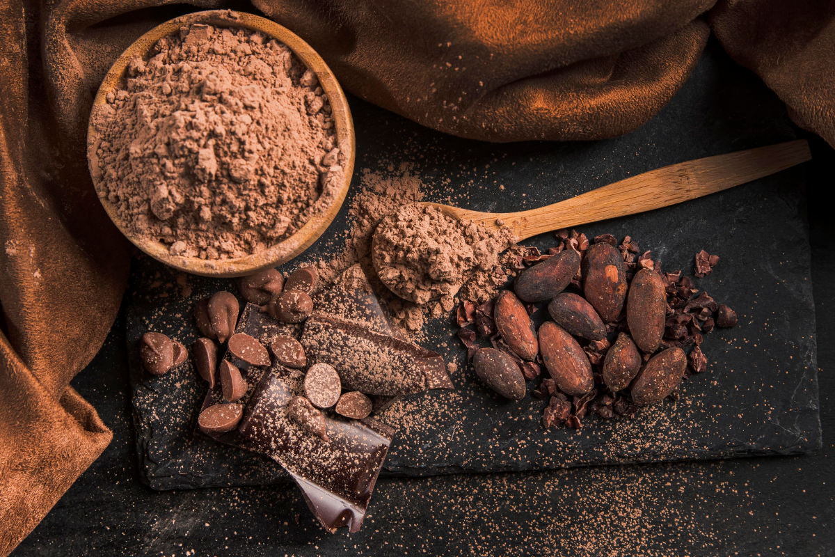 Chestnut cocoa weight loss hack with chestnuts and cocoa powder displayed, highlighting a natural solution for weight management and improved health.